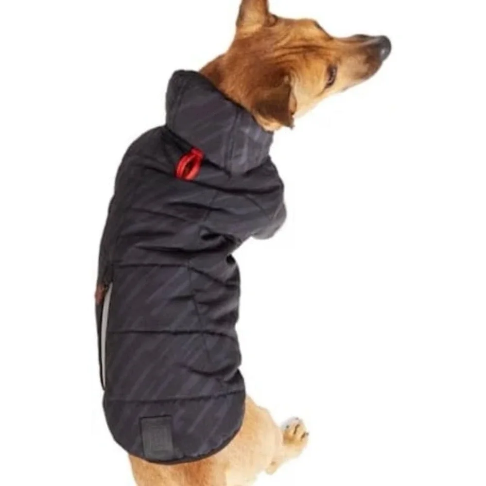 Reddy Dog‎ Reflective Puffer Jacket Insulated Water-Resistant Black Gray XXLarge